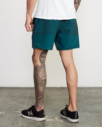 4 YOGGER STRETCH ATHLETIC SHORTS 17" Blue V201TRYS RVCA