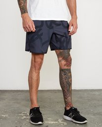 6 YOGGER STRETCH 17" SHORT(Previous Season) Grey V201TRYS RVCA
