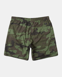 1 Yogger IV Elastic Waist Shorts 17" Green V2091YGR RVCA