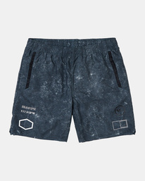 rvca, Yogger IV Elastic Waist Shorts 17", BLACK ACID (wej6) YOGGER IV SHORT 17 V2091YGR