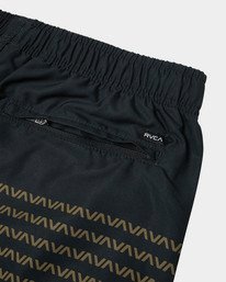3 YOGGER IV ATHLETIC SHORTS 17" Black V2091YGR RVCA