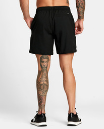 3 Yogger IV Elastic Waist Shorts 17" Black V2091YGR RVCA