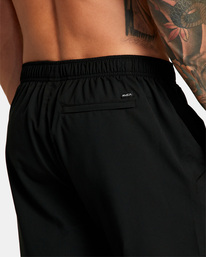 8 Yogger IV Elastic Waist Shorts 17" Black V2091YGR RVCA