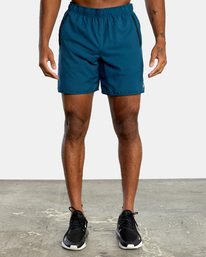 2 Yogger IV Elastic Waist Shorts 17" Blue V2091YGR RVCA