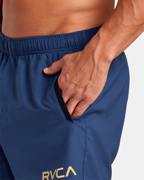 6 Yogger IV Elastic Waist Shorts 17" Blue V2091YGR RVCA