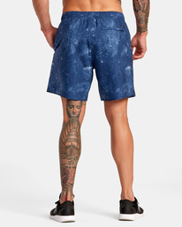 2 Yogger IV Elastic Waist Shorts 17" Blue V2091YGR RVCA