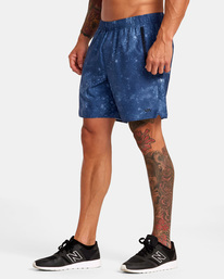 4 Yogger IV Elastic Waist Shorts 17" Blue V2091YGR RVCA
