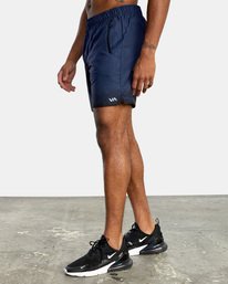 3 Yogger IV Elastic Waist Shorts 17" Blue V2091YGR RVCA