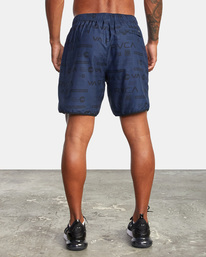 3 Yogger IV Elastic Waist Shorts 17" Blue V2091YGR RVCA