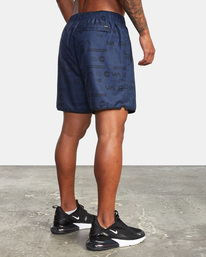 6 Yogger IV Elastic Waist Shorts 17" Blue V2091YGR RVCA