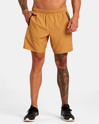 1 Yogger IV Elastic Waist Shorts 17" Brown V2091YGR RVCA