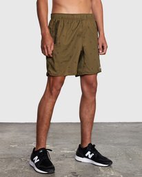 8 Yogger IV Elastic Waist Shorts 17" Brown V2091YGR RVCA