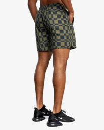 6 Yogger IV Elastic Waist Shorts 17" Brown V2091YGR RVCA