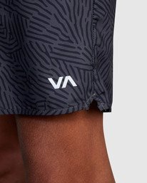 8 Yogger IV Elastic Waist Shorts 17" Grey V2091YGR RVCA