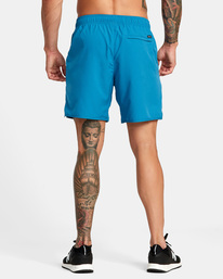 3 Yogger IV Elastic Waist Shorts 17" Blue V2091YGR RVCA