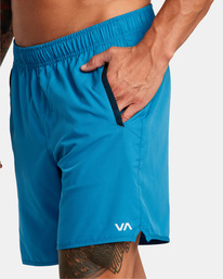 4 Yogger IV Elastic Waist Shorts 17" Blue V2091YGR RVCA