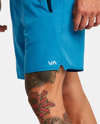 8 Yogger IV Elastic Waist Shorts 17" Blue V2091YGR RVCA