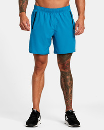 2 Yogger IV Elastic Waist Shorts 17" Blue V2091YGR RVCA