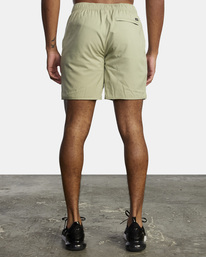 2 Yogger IV Elastic Waist Shorts 17" Green V2091YGR RVCA