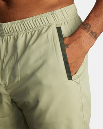 7 Yogger IV Elastic Waist Shorts 17" Green V2091YGR RVCA