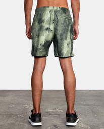 3 Yogger IV Elastic Waist Shorts 17" Green V2091YGR RVCA