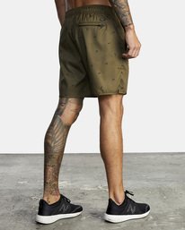 6 Yogger IV Elastic Waist Shorts 17" Green V2091YGR RVCA