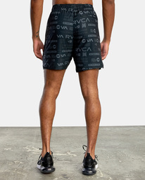 2 Yogger IV Elastic Waist Shorts 17" Black V2091YGR RVCA