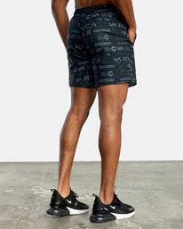 5 Yogger IV Elastic Waist Shorts 17" Black V2091YGR RVCA