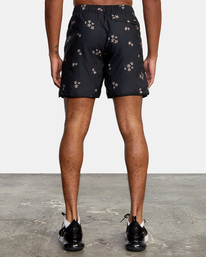3 Yogger IV Elastic Waist Shorts 17" Black V2091YGR RVCA