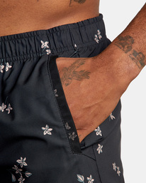 9 Yogger IV Elastic Waist Shorts 17" Black V2091YGR RVCA