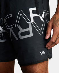 2 Yogger IV Elastic Waist Shorts 17" Black V2091YGR RVCA