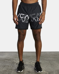0 Yogger IV Elastic Waist Shorts 17" Black V2091YGR RVCA