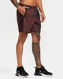 6 Yogger IV Elastic Waist Shorts 17" Black V2091YGR RVCA
