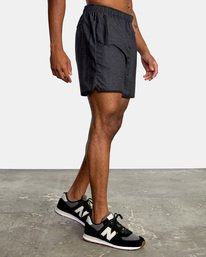 7 Yogger IV Elastic Waist Shorts 17" Black V2091YGR RVCA