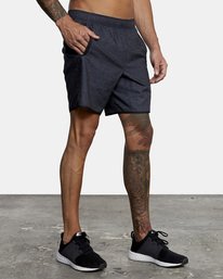 8 Yogger IV Elastic Waist Shorts 17" Black V2091YGR RVCA