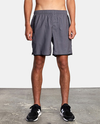 2 Yogger IV Elastic Waist Shorts 17" Black V2091YGR RVCA