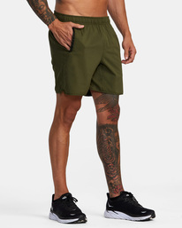7 YOGGER IV ATHLETIC SHORTS 17" Green V2091YGR RVCA