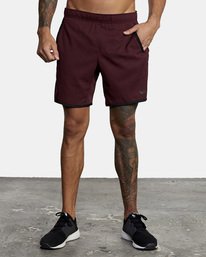 2 Yogger IV Elastic Waist Shorts 17" Green V2091YGR RVCA