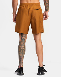 2 Yogger IV Elastic Waist Shorts 17" Brown V2091YGR RVCA