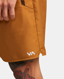 3 Yogger IV Elastic Waist Shorts 17" Brown V2091YGR RVCA
