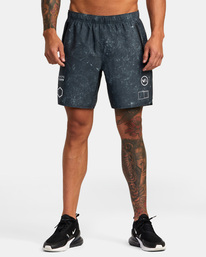 1 Yogger IV Elastic Waist Shorts 17" White V2091YGR RVCA