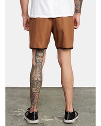 1 Yogger IV Elastic Waist Shorts 17" Orange V2091YGR RVCA