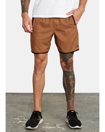 0 Yogger IV Elastic Waist Shorts 17" Orange V2091YGR RVCA