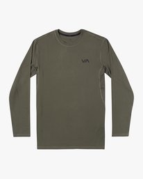 0 Sport Vent Long Sleeve Tee Green V9011RSV RVCA