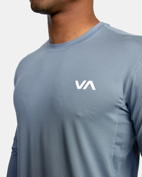 3 Sport Vent Long Sleeve Tee Blue V9011RSV RVCA
