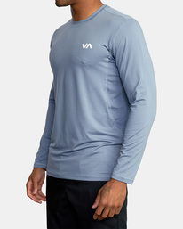 4 Sport Vent Long Sleeve Tee Blue V9011RSV RVCA