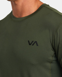 3 Sport Vent Long Sleeve Tee Brown V9011RSV RVCA