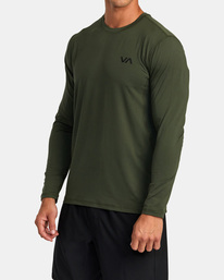 4 Sport Vent Long Sleeve Tee Brown V9011RSV RVCA