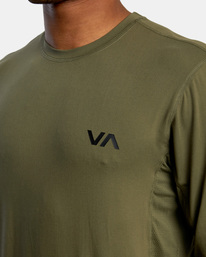 3 Sport Vent Long Sleeve Tee Green V9011RSV RVCA