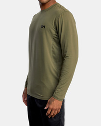 4 Sport Vent Long Sleeve Tee Green V9011RSV RVCA